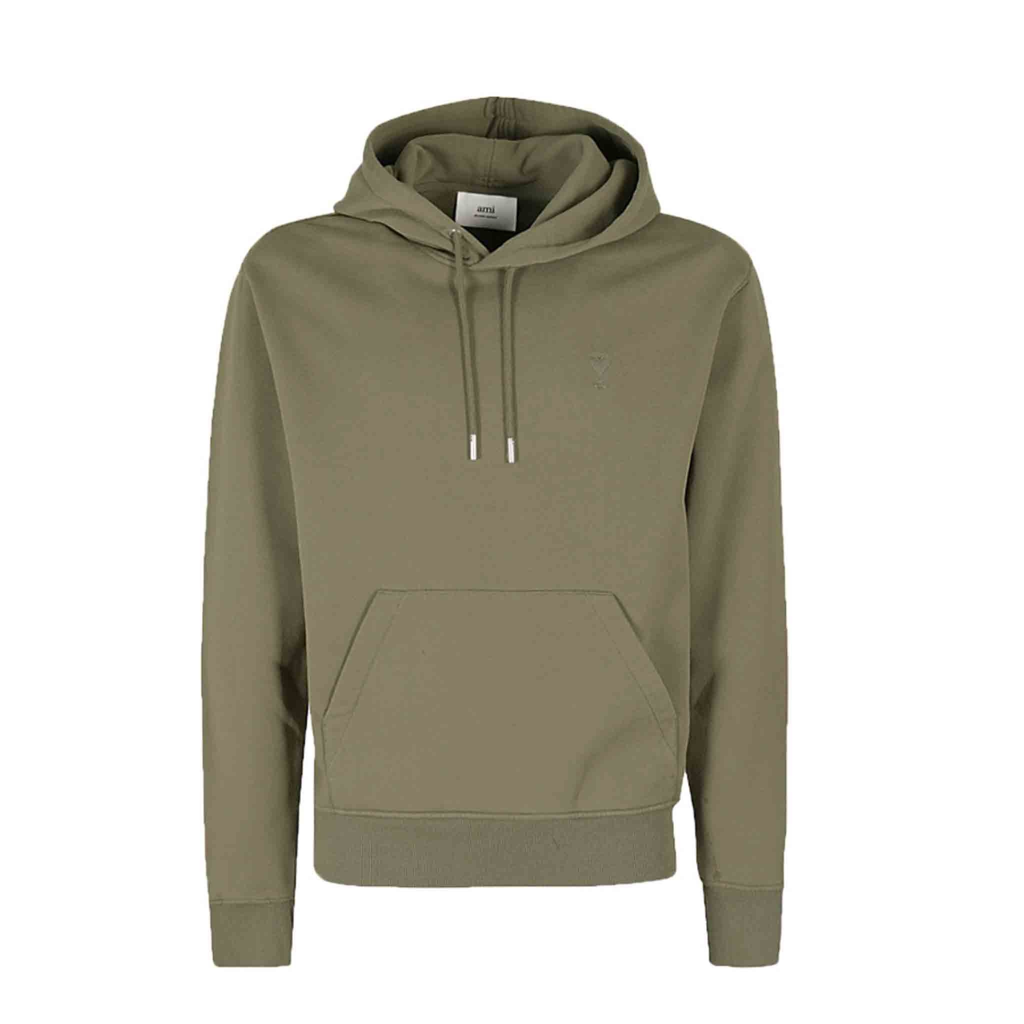 AMI Paris De Coeur Hoodie in TaupeHoodiesAMI ParisDPUSXSAMI Paris De Coeur Hoodie in Taupe