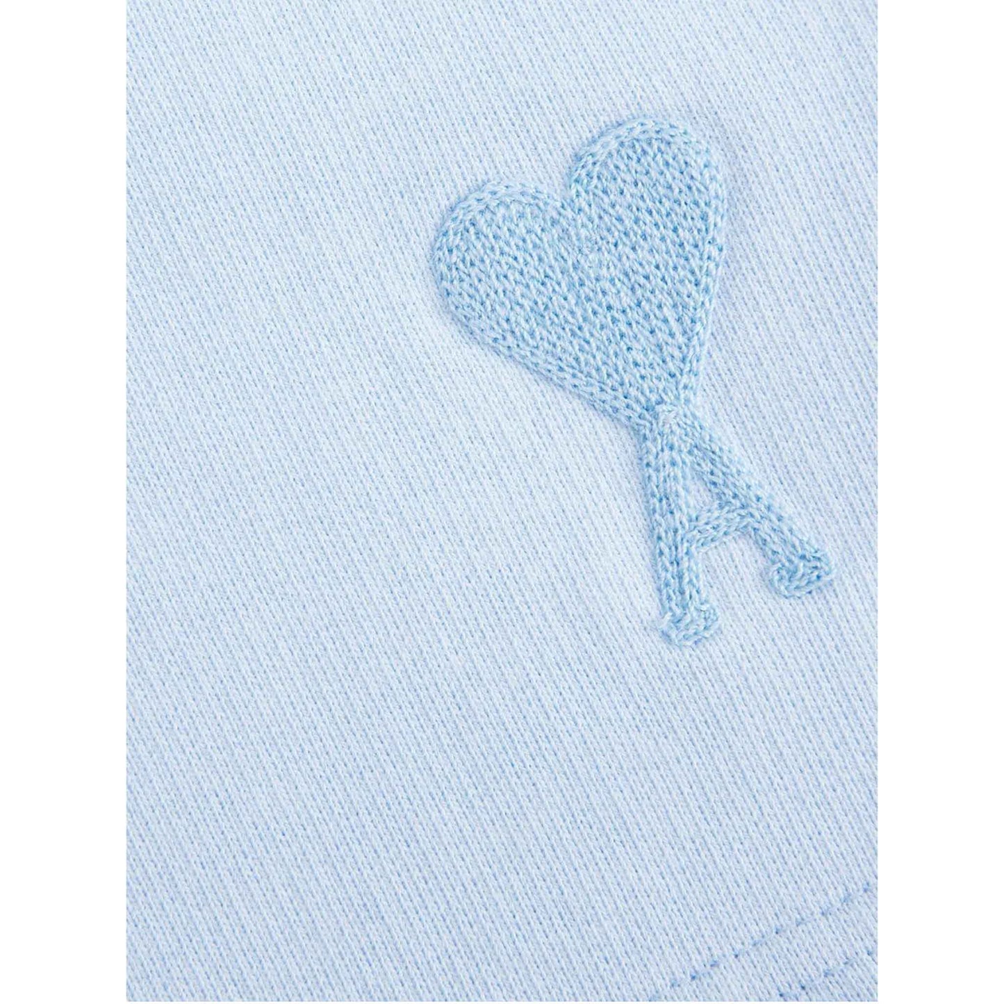 Ami Paris De Coeur Shorts in Baby Blue
