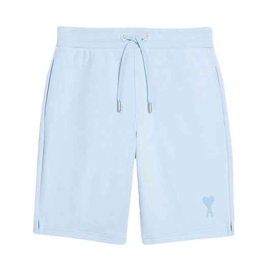 Ami Paris De Coeur Shorts in Baby Blue