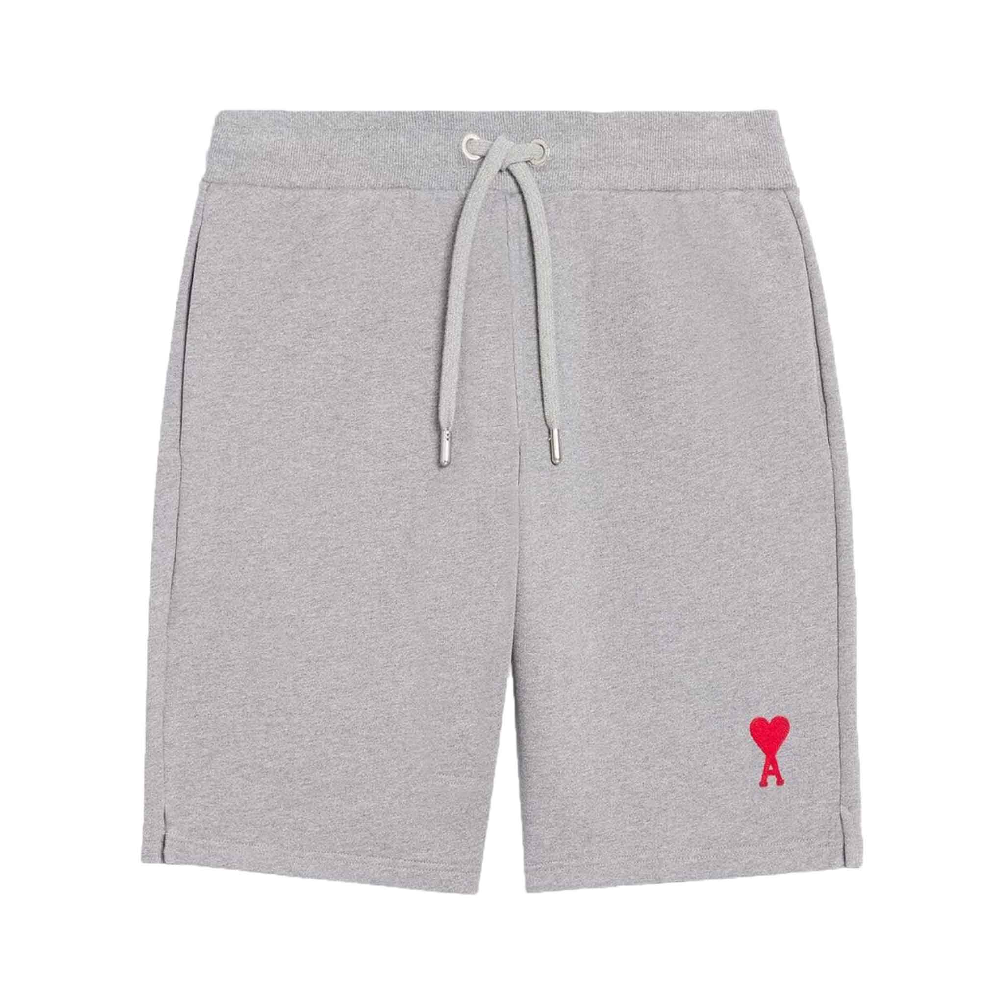 Ami Paris De Coeur Shorts in Heather GreyShortsAMI ParisDPUSXSAmi Paris De Coeur Shorts in Heather Grey