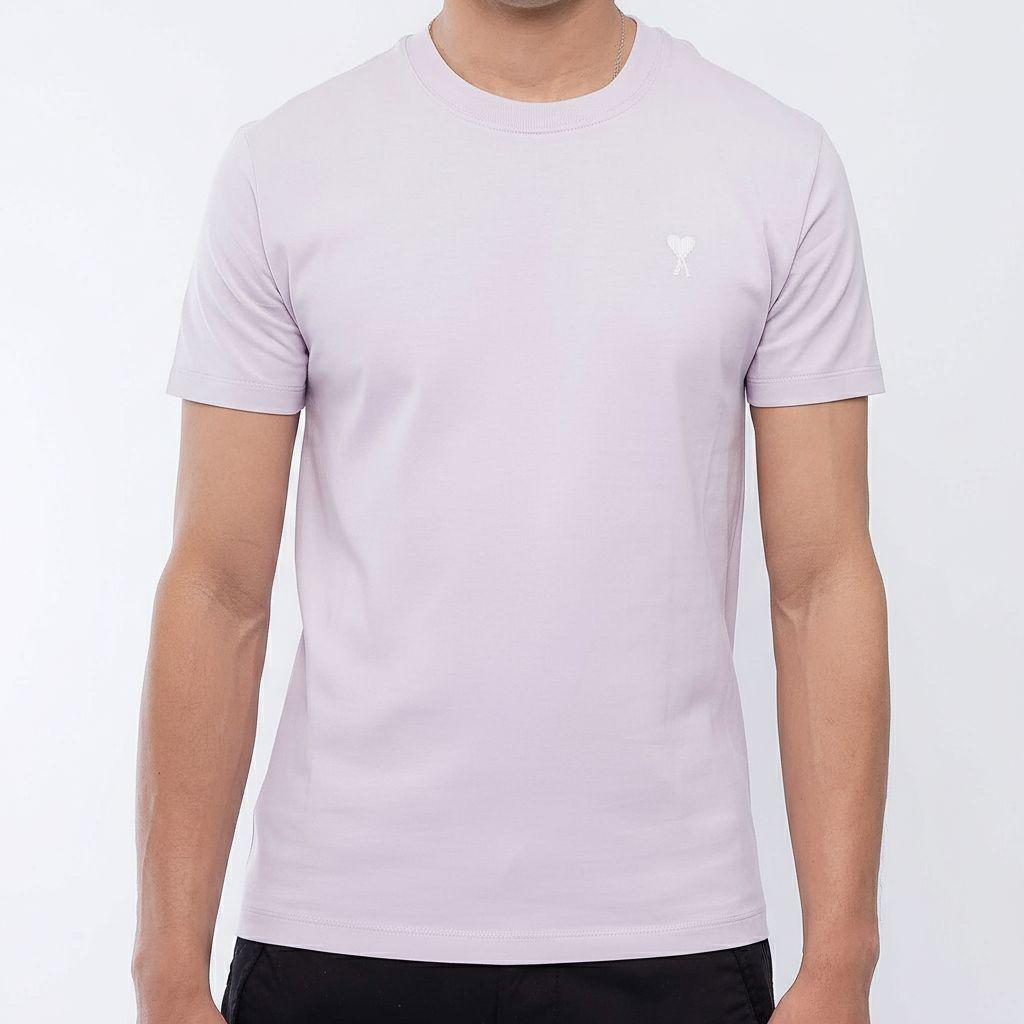 [Ami Paris] De Coeur Slim Cotton Unisex T Shirt in LilacT-ShirtsAmi ParisDPUS Designer Outlet3666598541942XS[Ami Paris] De Coeur Slim Cotton Unisex T Shirt in Lilac