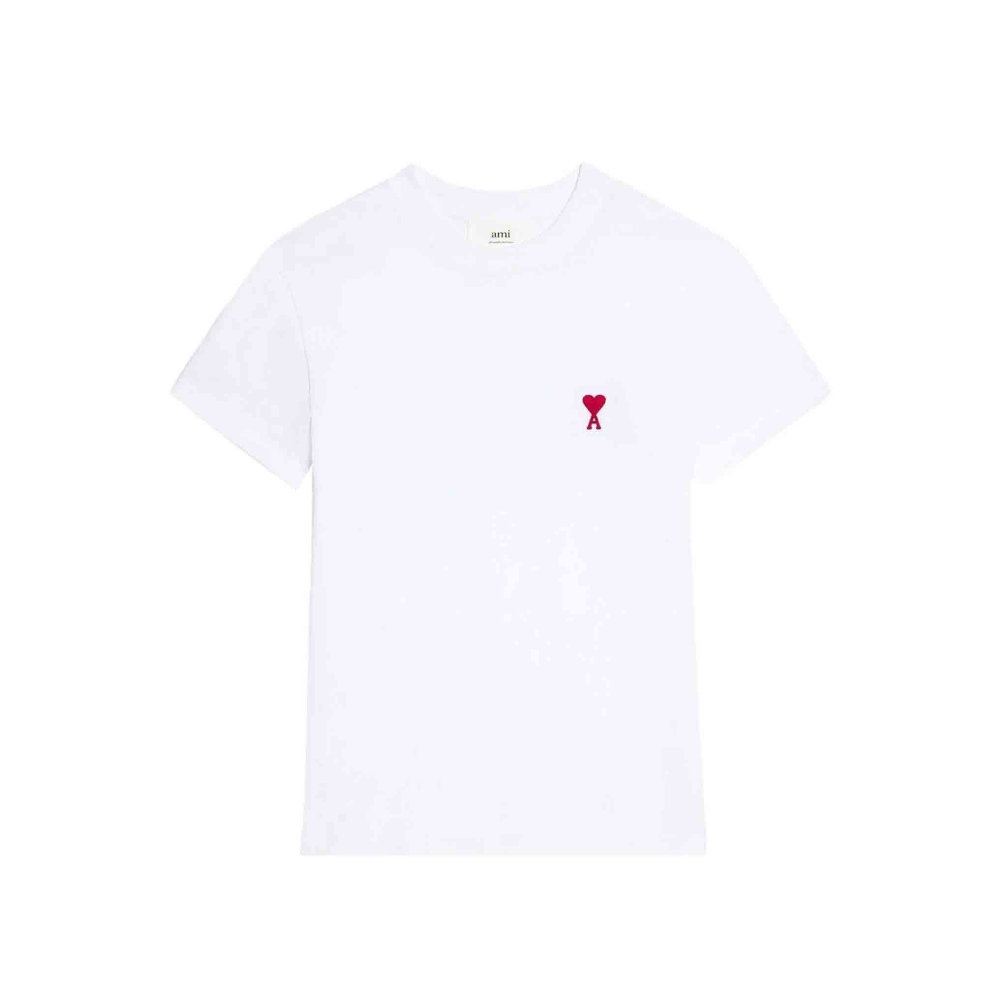 Ami Paris De Coeur Slim Fit T Shirt in WhiteT-ShirtsAMI ParisDPUS3663049084041XSAmi Paris De Coeur Slim Fit T Shirt in White