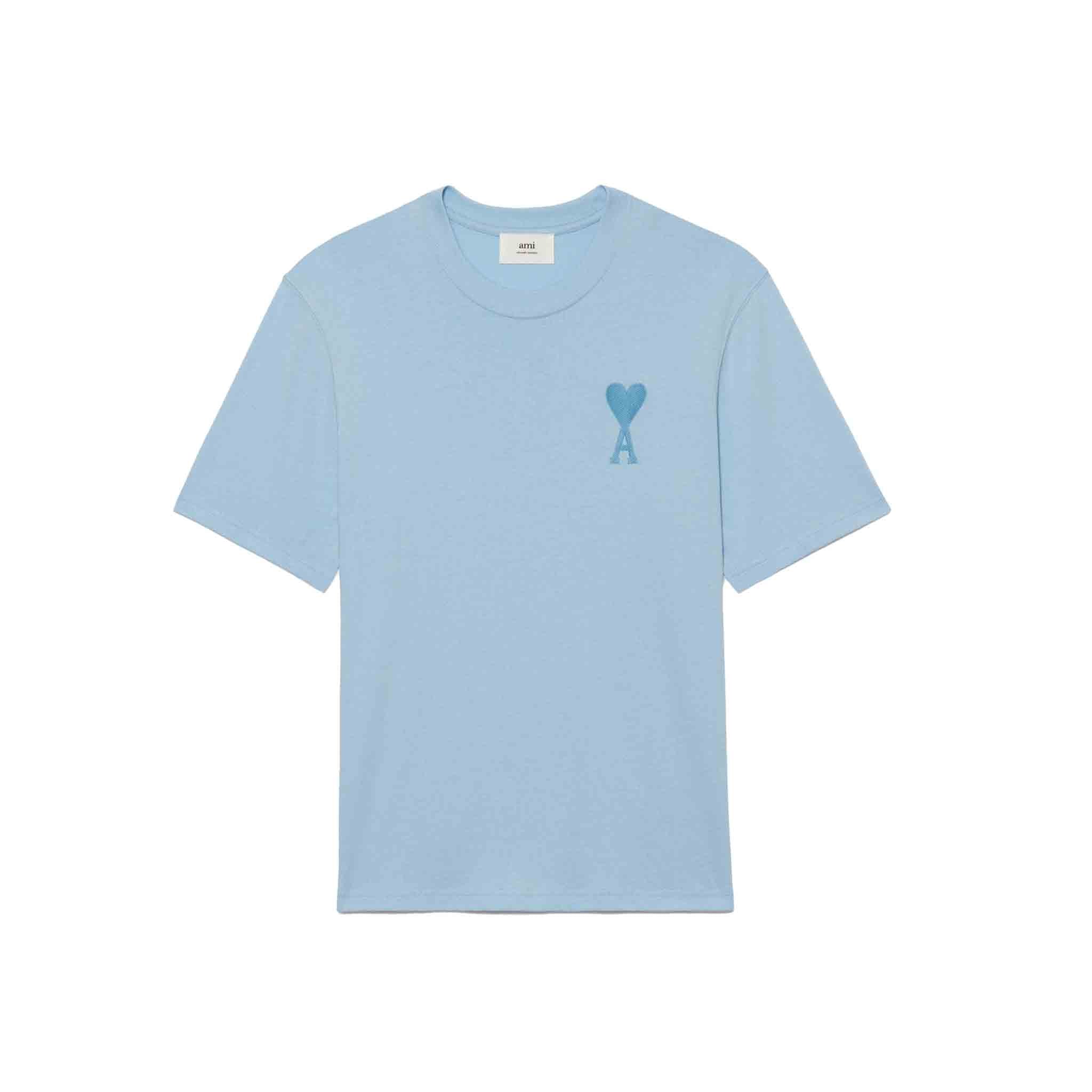 Ami Paris De Coeur T Shirt in Light BlueT-ShirtsAMI ParisDPUS3666598042609XSAmi Paris De Coeur T Shirt in Light Blue