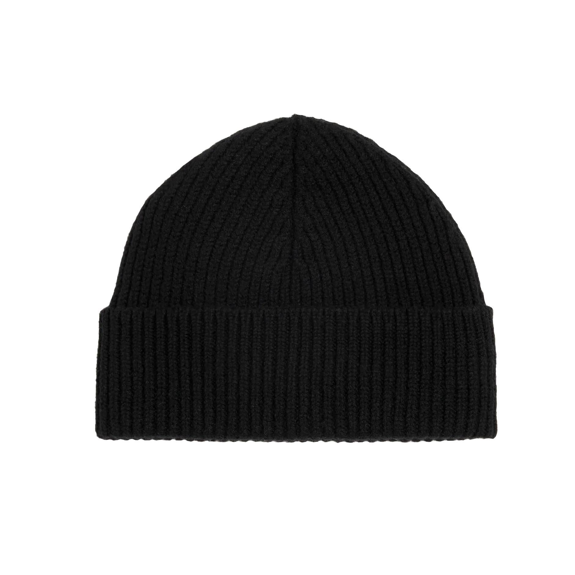 Ami Paris Logo Beanie Hat in Black