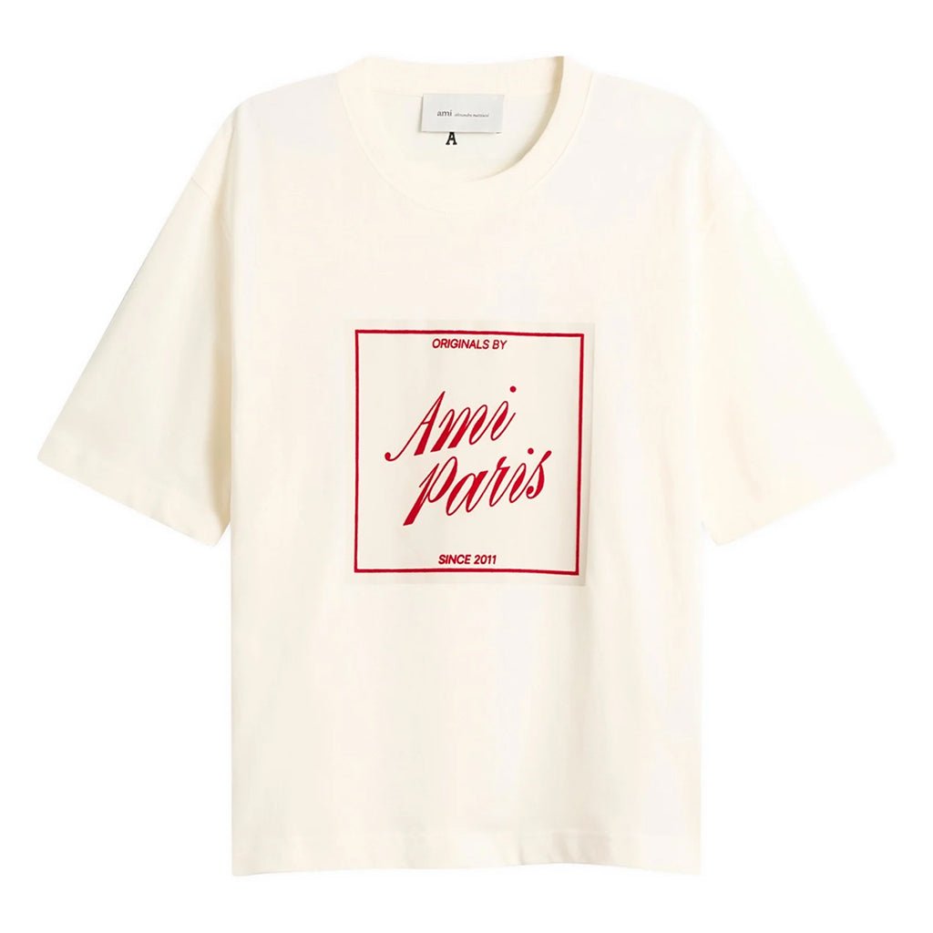 Ami Paris Originals Boxy Fit T-ShirtT-ShirtAmi ParisDPUS Designer OutletUTS385-726-XS3666598743216CreamXSAmi Paris Originals Boxy Fit T-Shirt