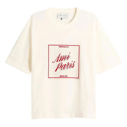 Ami Paris Originals Boxy Fit T-ShirtT-ShirtAmi ParisDPUS Designer OutletUTS385-726-XS3666598743216CreamXSAmi Paris Originals Boxy Fit T-Shirt