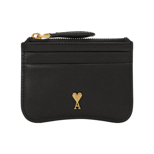 [Ami Paris] Paris Card HolderWalletsAmi ParisDPUS Designer OutletUSL706.AL0208-00153666598896646Black/Vibrant Brass[Ami Paris] Paris Card Holder