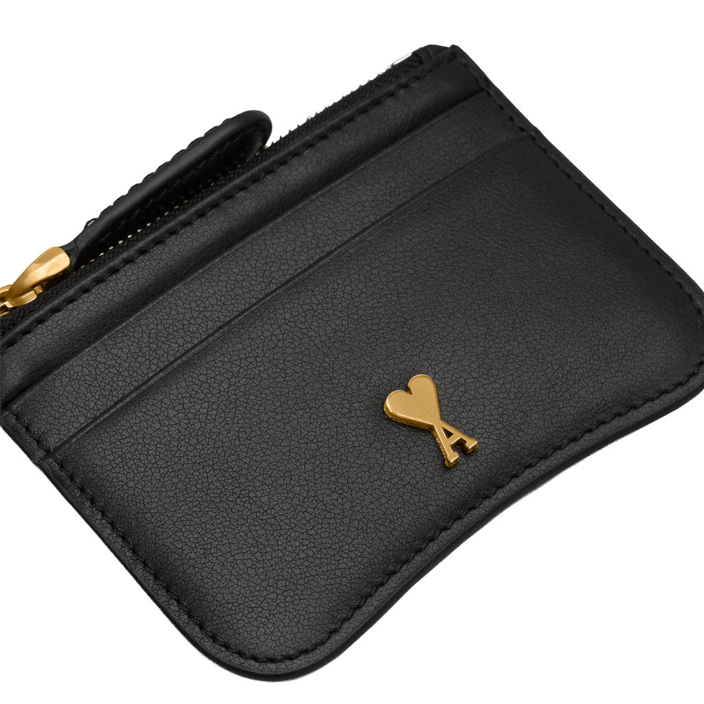 [Ami Paris] Paris Card HolderWalletsAmi ParisDPUS Designer OutletUSL706.AL0208-00153666598896646Black/Vibrant Brass[Ami Paris] Paris Card Holder