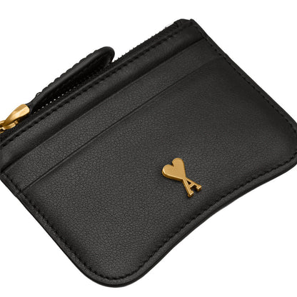 [Ami Paris] Paris Card HolderWalletsAmi ParisDPUS Designer OutletUSL706.AL0208-00153666598896646Black/Vibrant Brass[Ami Paris] Paris Card Holder