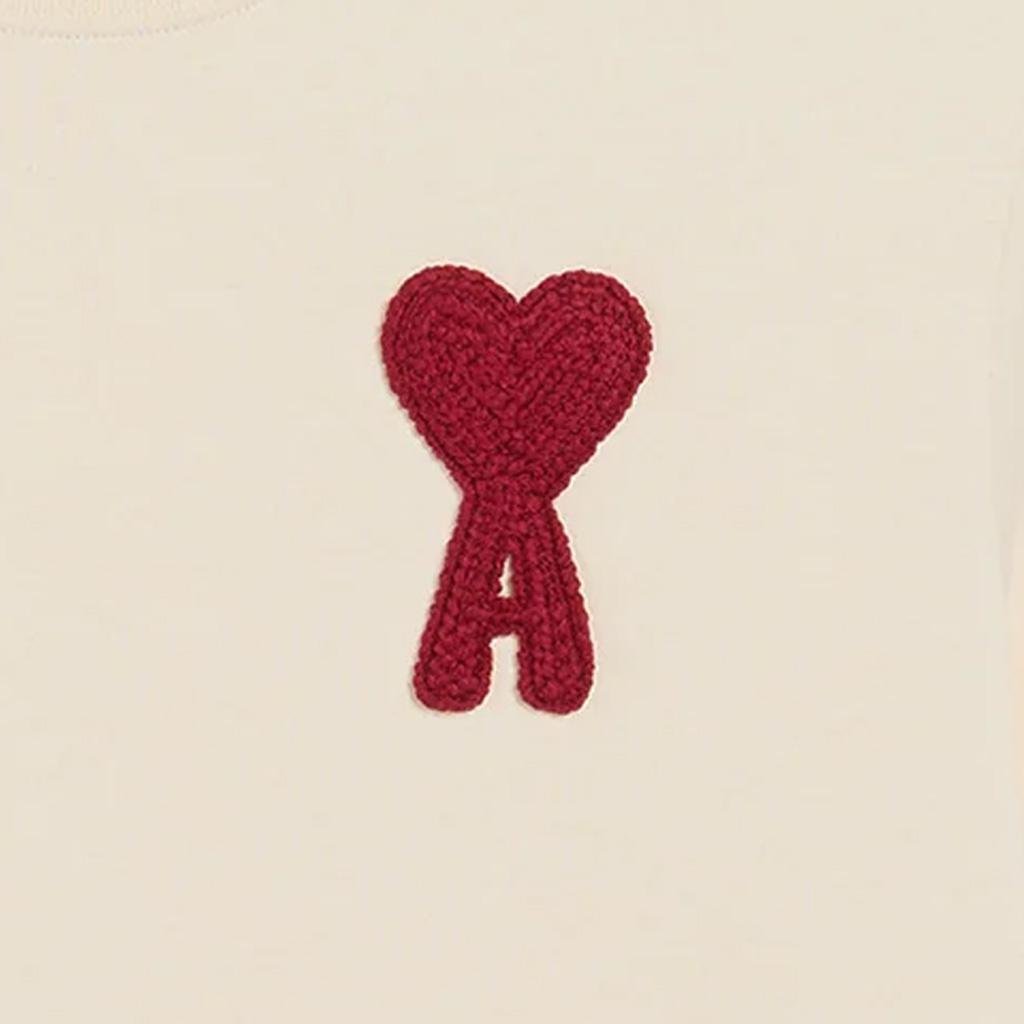 Ami Paris Patch Heart T-Shirt in Beige – DPUS Designer Outlet