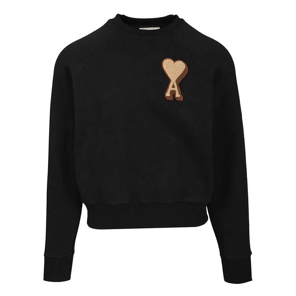 [Ami Paris] Patch Heart Heavy Cotton Raglan Sleeve SweatshirtSweatshirtsAmi ParisDPUS Designer Outlet3666598659227BlackXS[Ami Paris] Patch Heart Heavy Cotton Raglan Sleeve Sweatshirt