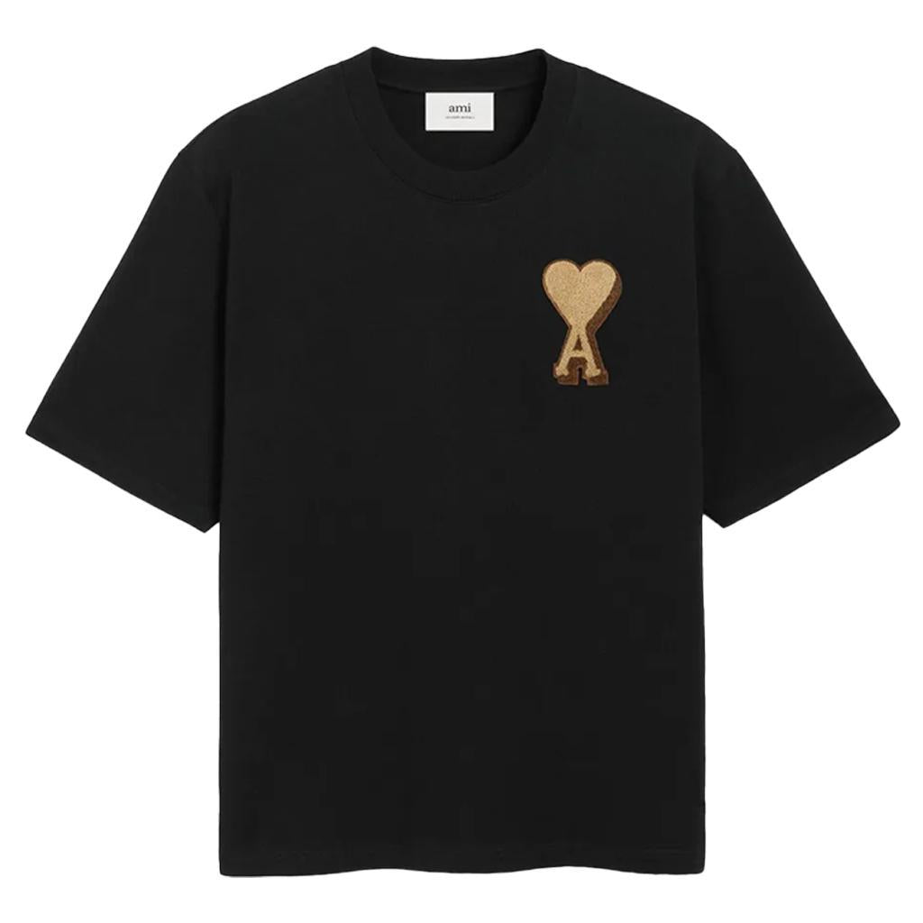 Ami Paris Patch Heart T-Shirt in BlackAmi ParisDPUS Designer OutletXSAmi Paris Patch Heart T-Shirt in Black