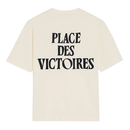 Ami Paris Printed Cotton "Place des Victories" T-shirtT-ShirtAmi ParisDPUS Designer Outlet3666598743308CreamXSAmi Paris Printed Cotton "Place des Victories" T-shirt
