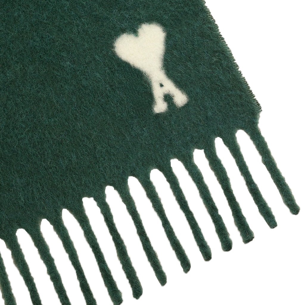 [Ami Paris] Quota Alpaca Wool Scarf Off White Ami De Coeur Jacquard ScarfScarfAmi ParisDPUS Designer OutletUSF673.AW0004-312Bottle Green[Ami Paris] Quota Alpaca Wool Scarf Off White Ami De Coeur Jacquard Scarf