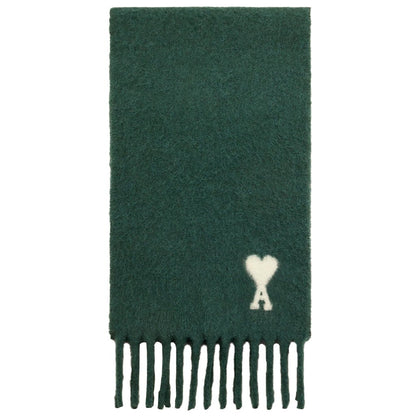 [Ami Paris] Quota Alpaca Wool Scarf Off White Ami De Coeur Jacquard ScarfScarfAmi ParisDPUS Designer OutletUSF673.AW0004-312Bottle Green[Ami Paris] Quota Alpaca Wool Scarf Off White Ami De Coeur Jacquard Scarf