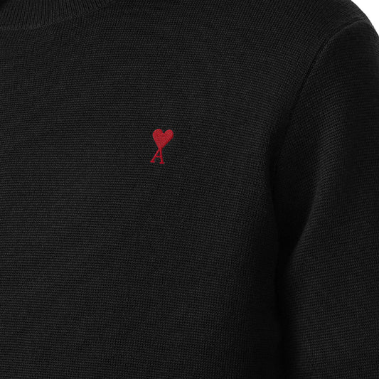 [Ami Paris] Quota Ami De Coeur Wool Crewneck KnitSweatshirtsAmi ParisDPUS Designer OutletHKS826.001-009-XSBlack/RedXS[Ami Paris] Quota Ami De Coeur Wool Crewneck Knit