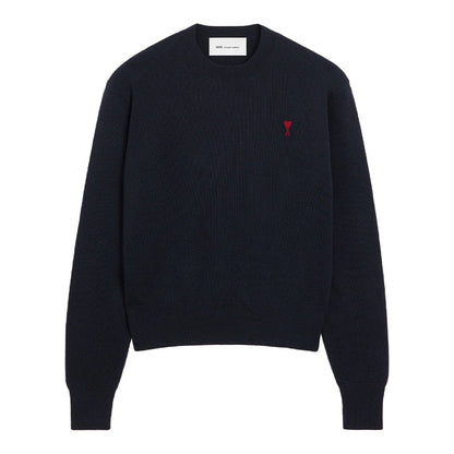 [Ami Paris] Quota Ami De Coeur Wool Crewneck KnitSweatshirtsAmi ParisDPUS Designer OutletHKS826.001-414-XSNavy/RedXS[Ami Paris] Quota Ami De Coeur Wool Crewneck Knit