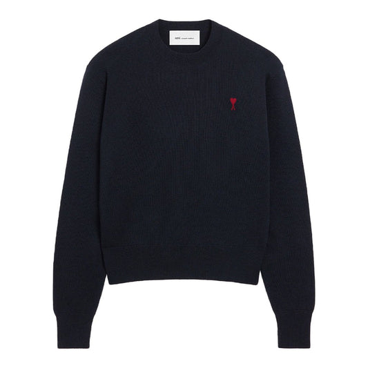 [Ami Paris] Quota Ami De Coeur Wool Crewneck KnitSweatshirtsAmi ParisDPUS Designer OutletHKS826.001-414-XSNavy/RedXS[Ami Paris] Quota Ami De Coeur Wool Crewneck Knit