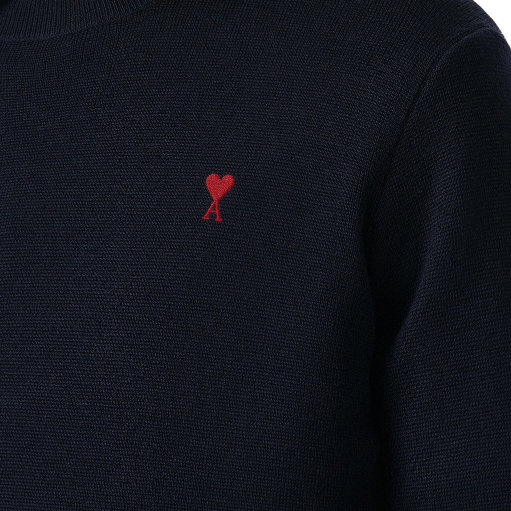 [Ami Paris] Quota Ami De Coeur Wool Crewneck KnitSweatshirtsAmi ParisDPUS Designer OutletHKS826.001-414-XSNavy/RedXS[Ami Paris] Quota Ami De Coeur Wool Crewneck Knit