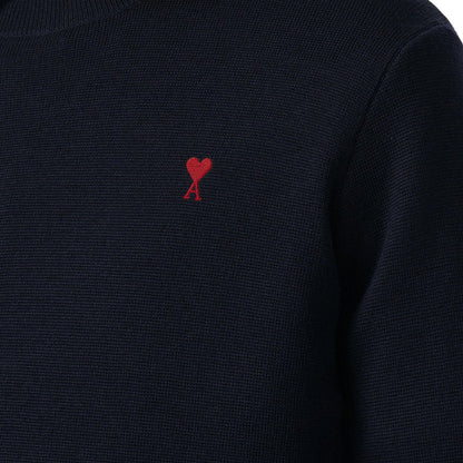[Ami Paris] Quota Ami De Coeur Wool Crewneck KnitSweatshirtsAmi ParisDPUS Designer OutletHKS826.001-414-XSNavy/RedXS[Ami Paris] Quota Ami De Coeur Wool Crewneck Knit
