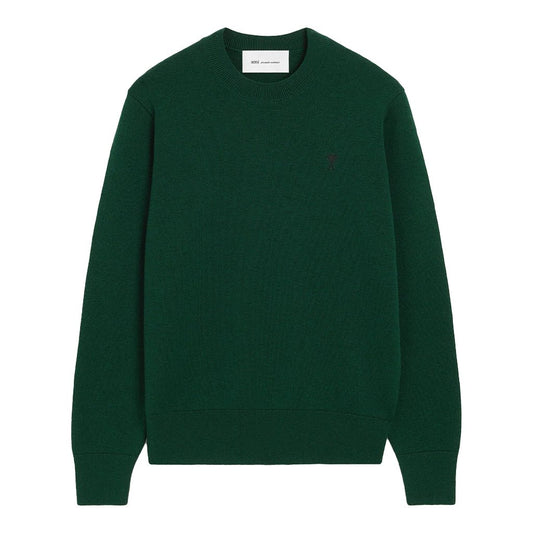 [Ami Paris] Quota Ami De Coeur Wool Crewneck KnitSweatshirtsAmi ParisDPUS Designer OutletHKS826.001-A258-XSBottle Green/BlackXS[Ami Paris] Quota Ami De Coeur Wool Crewneck Knit