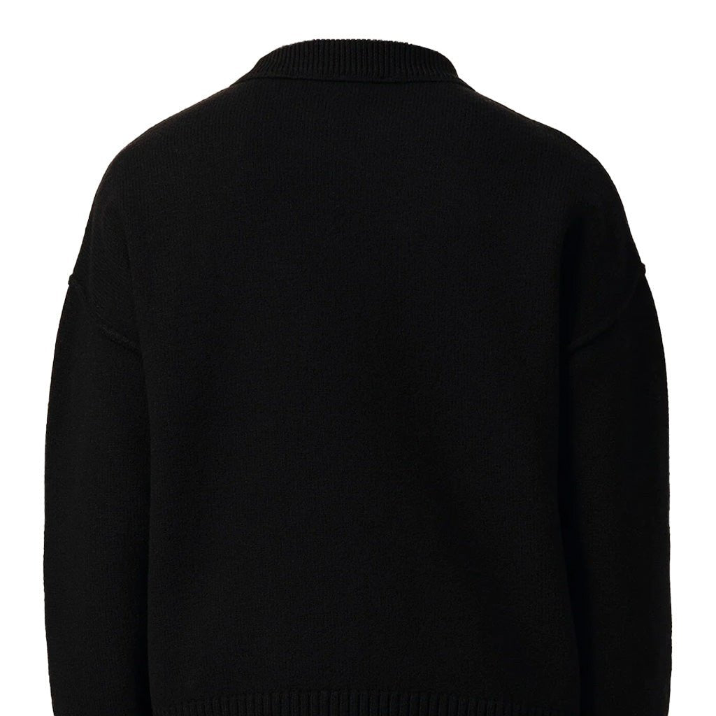 [Ami Paris] Quota Contrasted Large Ami De Coeur Crewneck KnitKnitwearAmi ParisDPUS Designer OutletUKS838.018-009-XSBlack/RedXS[Ami Paris] Quota Contrasted Large Ami De Coeur Crewneck Knit