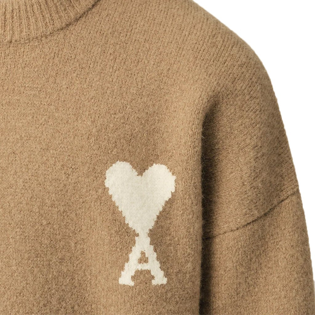 [Ami Paris] Quota Large Ami De Coeur Alpaca Crewneck KnitSweatshirtsAmi ParisDPUS Designer OutletUKS836.KN0135-A278-XSMastic Beige/EcruXS[Ami Paris] Quota Large Ami De Coeur Alpaca Crewneck Knit