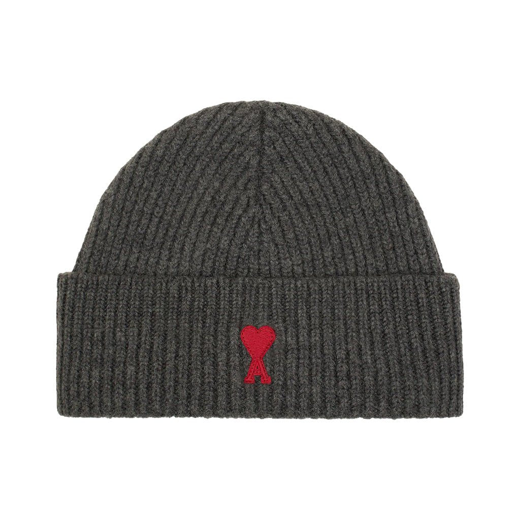 [Ami Paris] Quota Red Ami De Coeur BeanieCaps & HatsAmi ParisDPUS Designer OutletBFUHA116.018-0843666598459094Heather Ash Grey[Ami Paris] Quota Red Ami De Coeur Beanie