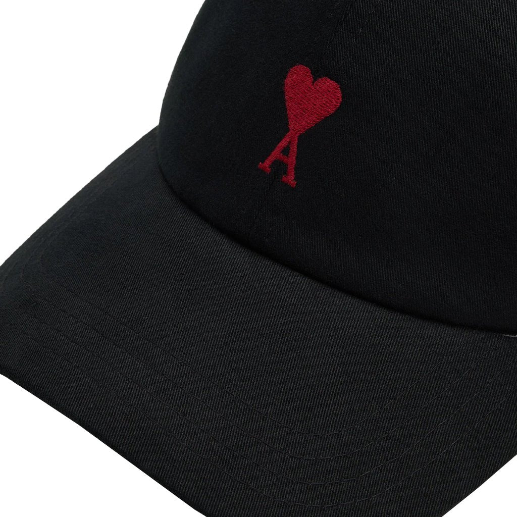 [Ami Paris] Quota Red Ami De Coeur Embroidery CapCaps & HatsAmi ParisDPUS Designer OutletBFUCP006.AW0041-0013666598249183Black[Ami Paris] Quota Red Ami De Coeur Embroidery Cap