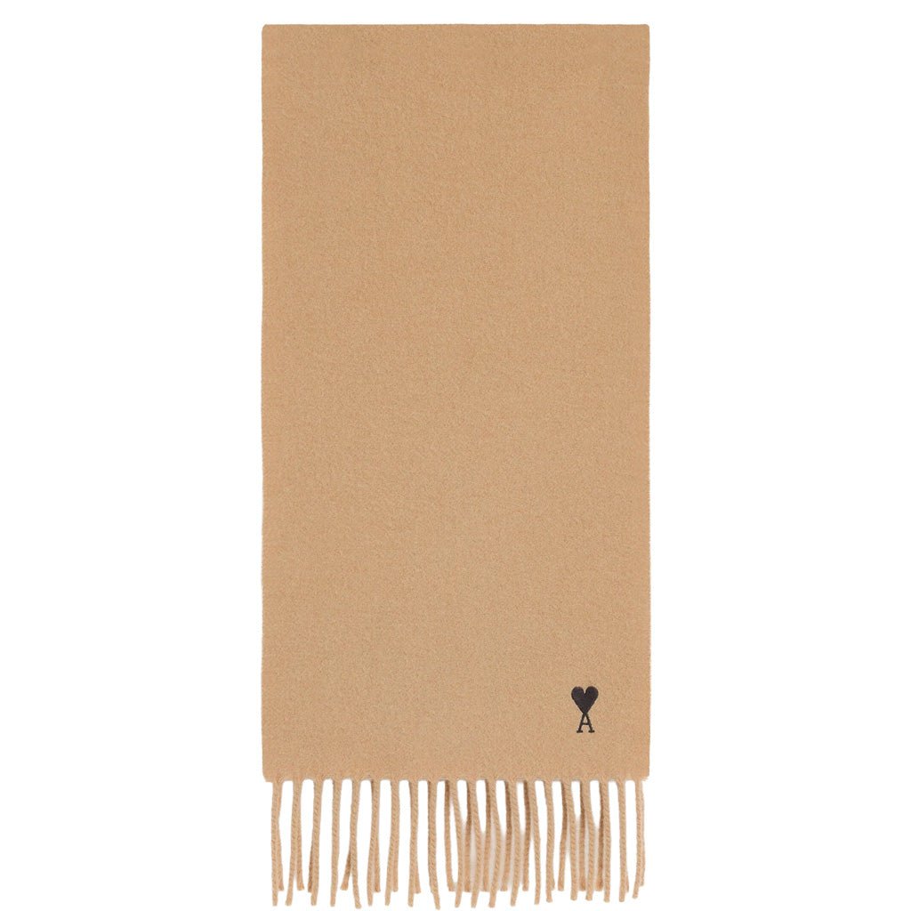 [Ami Paris] Quota Wool Scarf Ami De Coeur EmbroideryScarfAmi ParisDPUS Designer OutletUSF677.AW0047-001Black[Ami Paris] Quota Wool Scarf Ami De Coeur Embroidery