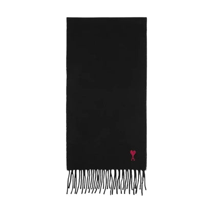[Ami Paris] Quota Wool Scarf Red Ami De Coeur EmbroideryScarfAmi ParisDPUS Designer OutletUSF705.AW0047-0013666598896592Black[Ami Paris] Quota Wool Scarf Red Ami De Coeur Embroidery
