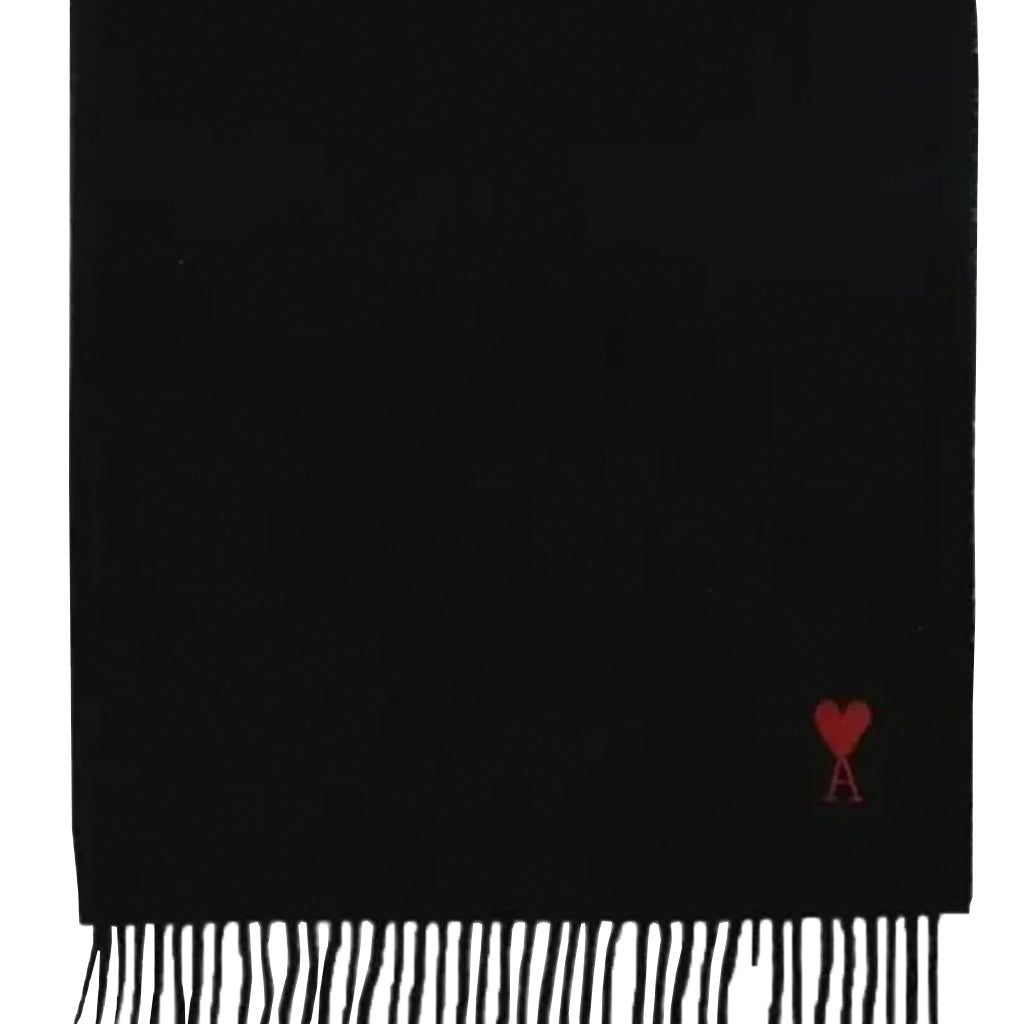 [Ami Paris] Quota Wool Scarf Red Ami De Coeur EmbroideryScarfAmi ParisDPUS Designer OutletUSF705.AW0047-0013666598896592Black[Ami Paris] Quota Wool Scarf Red Ami De Coeur Embroidery