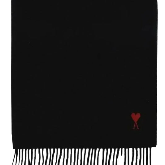 [Ami Paris] Quota Wool Scarf Red Ami De Coeur EmbroideryScarfAmi ParisDPUS Designer OutletUSF705.AW0047-0013666598896592Black[Ami Paris] Quota Wool Scarf Red Ami De Coeur Embroidery