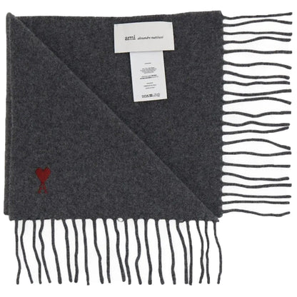 [Ami Paris] Quota Wool Scarf Red Ami De Coeur EmbroideryScarfAmi ParisDPUS Designer OutletUSF705.AW0047-A1893667549021117Charcoal Grey[Ami Paris] Quota Wool Scarf Red Ami De Coeur Embroidery