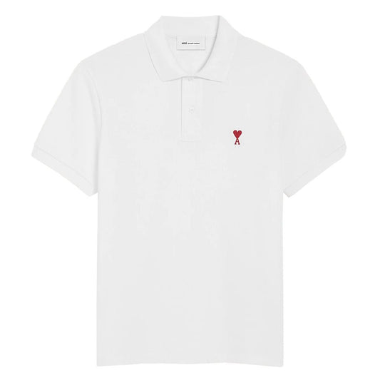 [Ami Paris] Red Ami De Coeur Polo ShirtT-ShirtsAmi ParisDPUS Designer Outlet3666598137619WhiteXS[Ami Paris] Red Ami De Coeur Polo Shirt
