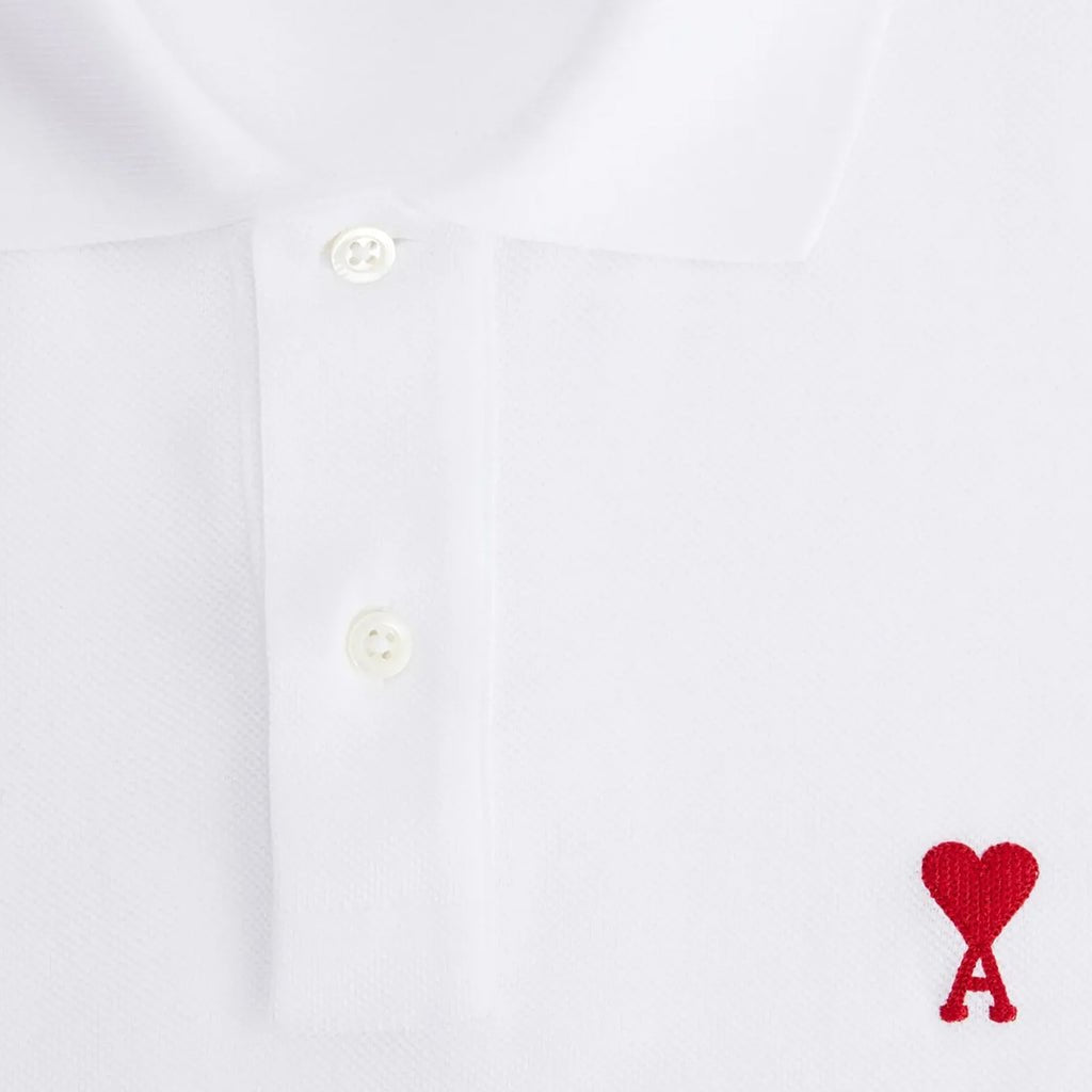 [Ami Paris] Red Ami De Coeur Polo ShirtT-ShirtsAmi ParisDPUS Designer Outlet3666598137619WhiteXS[Ami Paris] Red Ami De Coeur Polo Shirt