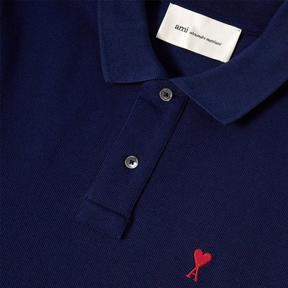 [Ami Paris] Red Ami De Coeur Polo ShirtT-ShirtsAmi ParisDPUS Designer Outlet3666598353255Navy BlueXS[Ami Paris] Red Ami De Coeur Polo Shirt