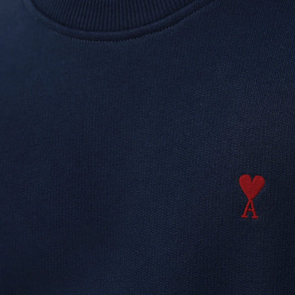 [Ami Paris] Red Heart Cotton Crewneck SweatshirtSweatshirtsAmi ParisDPUS Designer Outlet3666598459650Midnight BlueXS[Ami Paris] Red Heart Cotton Crewneck Sweatshirt
