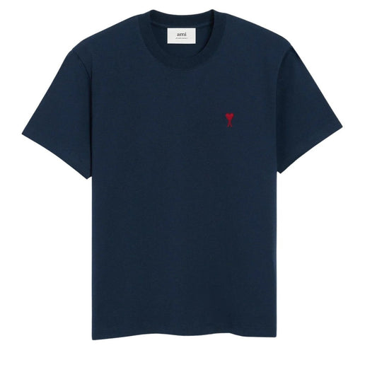 [Ami Paris] Red Heart Organic Cotton Classic Fit T-ShirtT-ShirtAmi ParisDPUS Designer Outlet3666598460823Midnight BlueXS[Ami Paris] Red Heart Organic Cotton Classic Fit T-Shirt