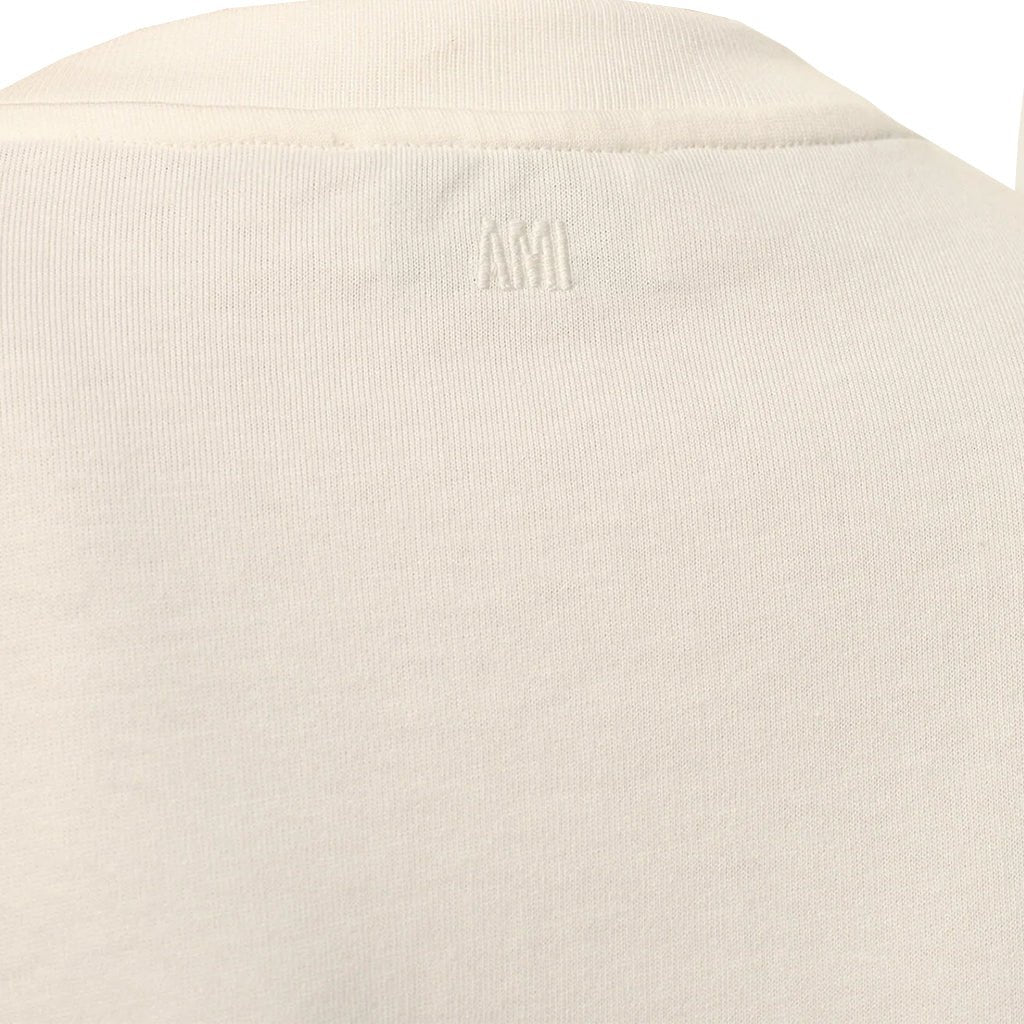 [Ami Paris] Small Embossed Ami De Coeur TshirtT-ShirtsAmi ParisDPUS Designer Outlet3666598751969Creamy WhiteXS[Ami Paris] Small Embossed Ami De Coeur Tshirt