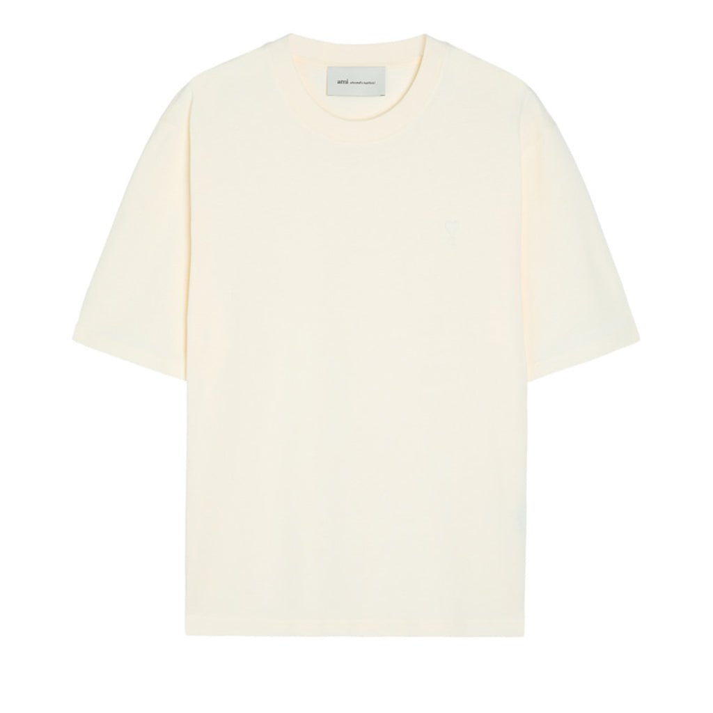 [Ami Paris] Small Embossed Ami De Coeur TshirtT-ShirtsAmi ParisDPUS Designer Outlet3666598751969Creamy WhiteXS[Ami Paris] Small Embossed Ami De Coeur Tshirt