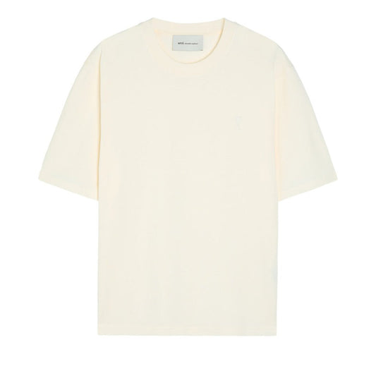 [Ami Paris] Small Embossed Ami De Coeur TshirtT-ShirtsAmi ParisDPUS Designer Outlet3666598751969Creamy WhiteXS[Ami Paris] Small Embossed Ami De Coeur Tshirt