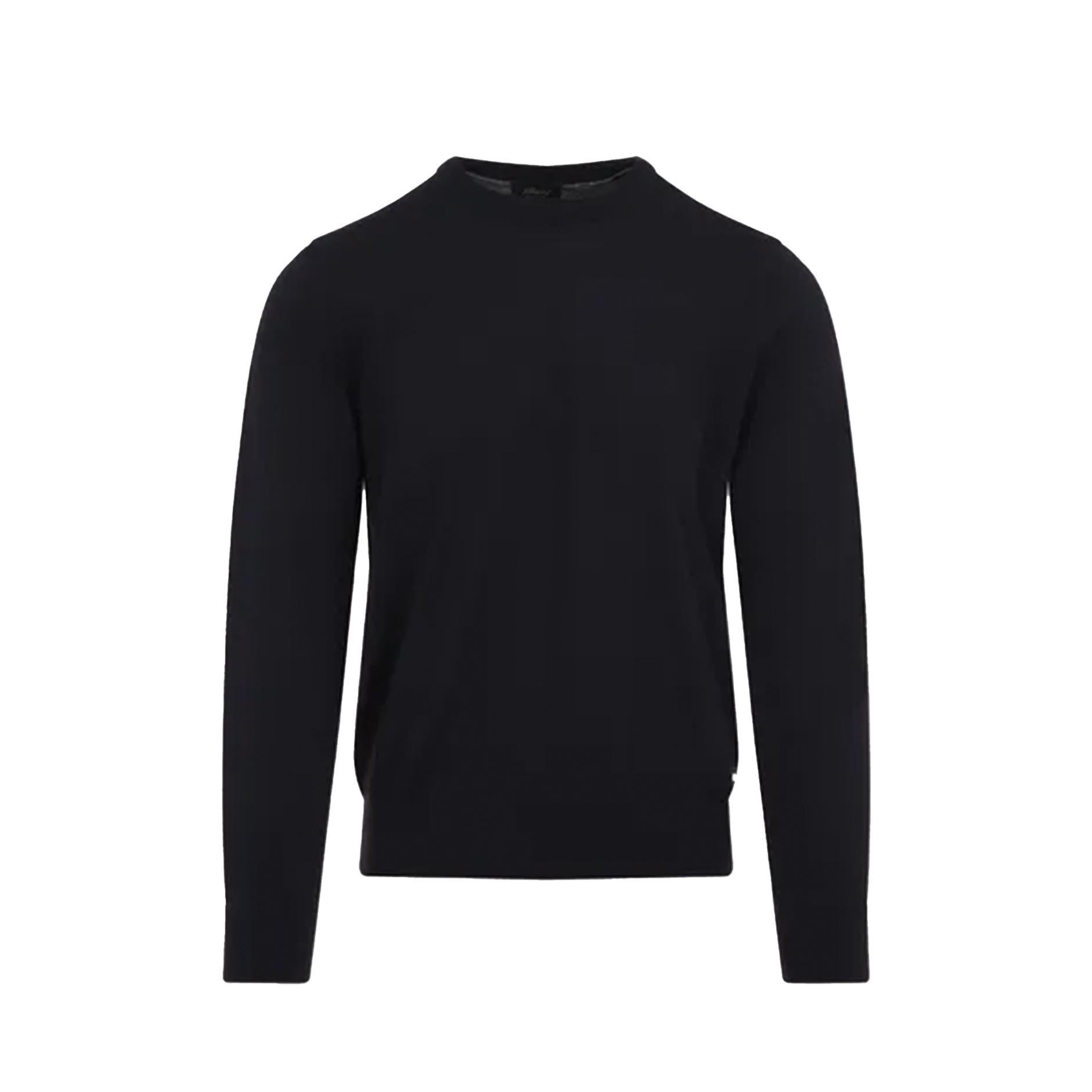 Ami Paris Small Heart Knit Sweater in Night Blue