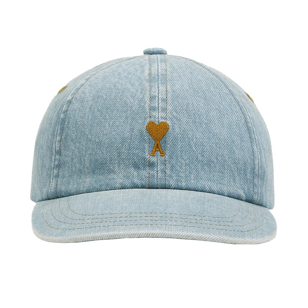 [Ami Paris] Tobacco Ami De Coeur Embroidery CapCaps & HatsAmi ParisDPUS Designer OutletUCP264.DE0139-480Washed Blue[Ami Paris] Tobacco Ami De Coeur Embroidery Cap
