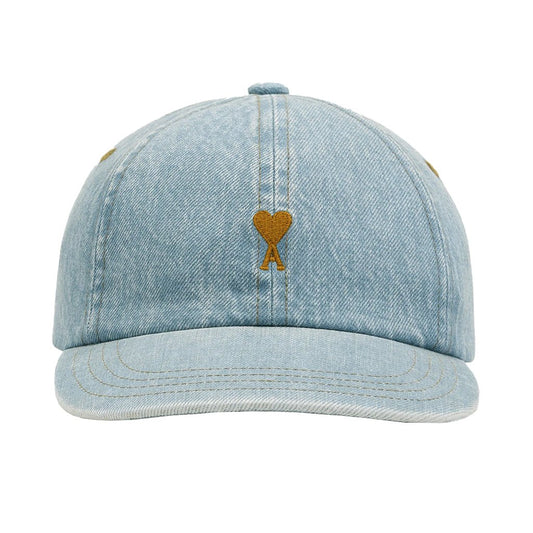 [Ami Paris] Tobacco Ami De Coeur Embroidery CapCaps & HatsAmi ParisDPUS Designer OutletUCP264.DE0139-480Washed Blue[Ami Paris] Tobacco Ami De Coeur Embroidery Cap