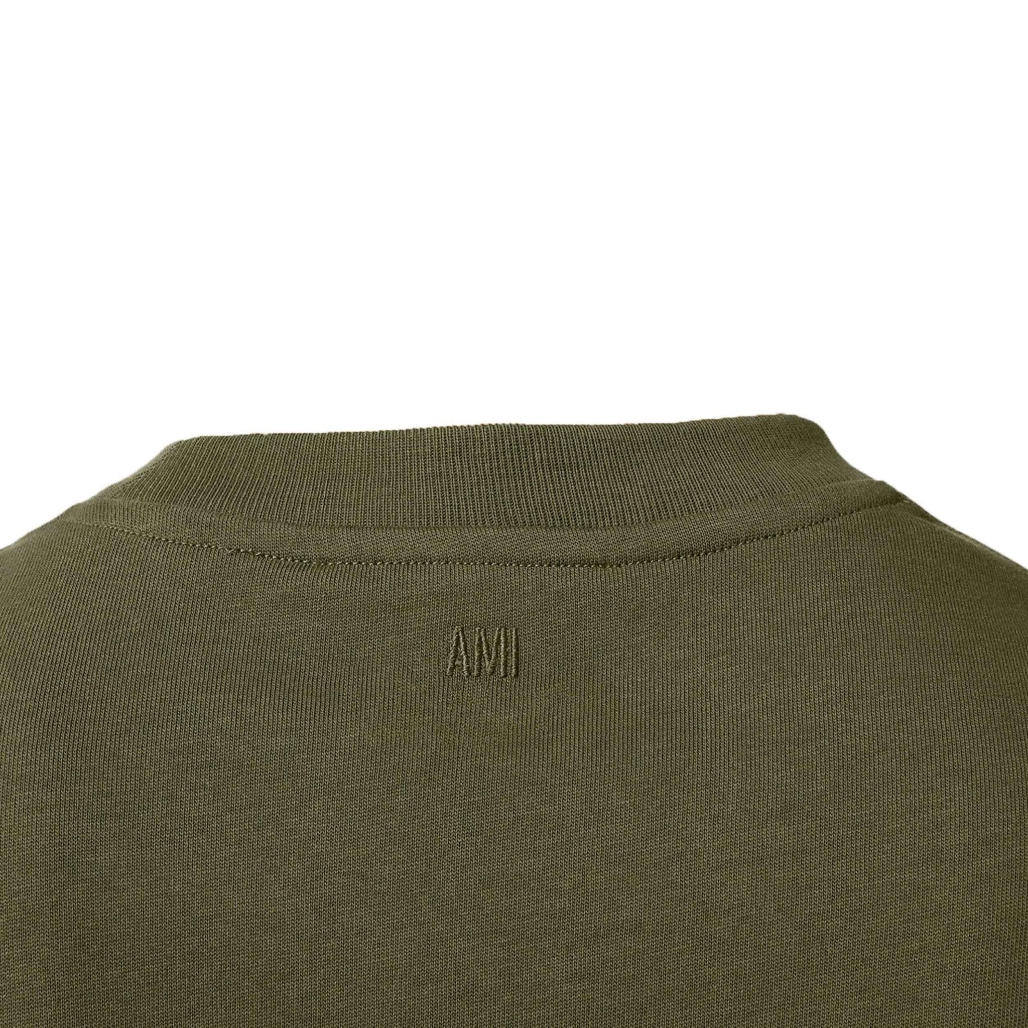 AMI Paris Tonal Logo T-Shirt in LodenT-ShirtsAMI ParisDPUS Designer Outlet3666598563562XSAMI Paris Tonal Logo T-Shirt in Loden