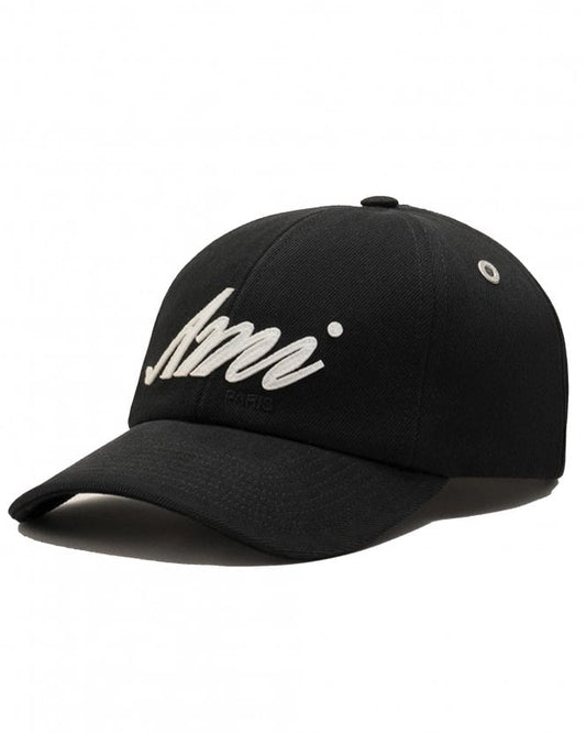 Ami Paris Felt Patch Cap