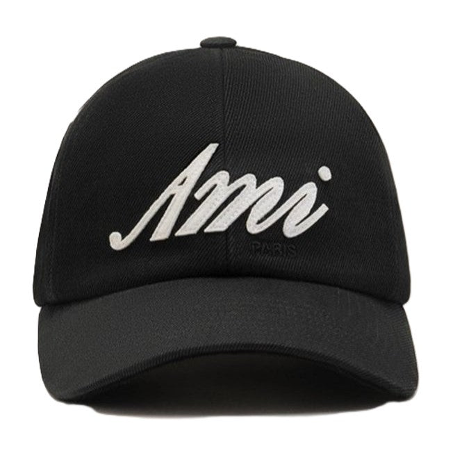 Ami Paris Felt Patch Cap