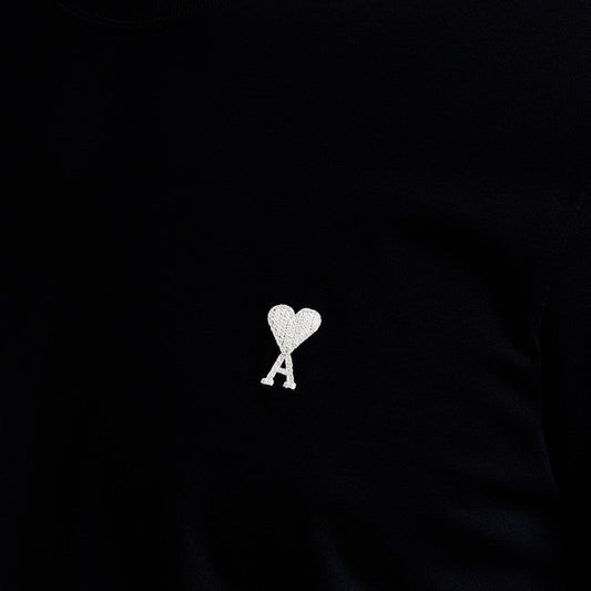 [Ami Paris] White Heart Light Cotton Classic Fit T-ShirtT-ShirtAmi ParisDPUS Designer OutletBlackXS[Ami Paris] White Heart Light Cotton Classic Fit T-Shirt