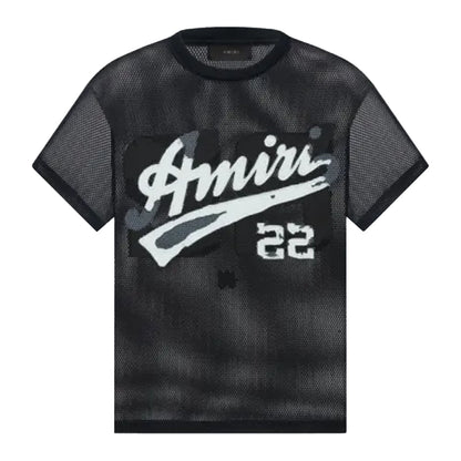 [Amiri] 22 Mesh T-ShirtT-ShirtAmiriDPUS Designer Outlet191846457407BlackM[Amiri] 22 Mesh T-Shirt